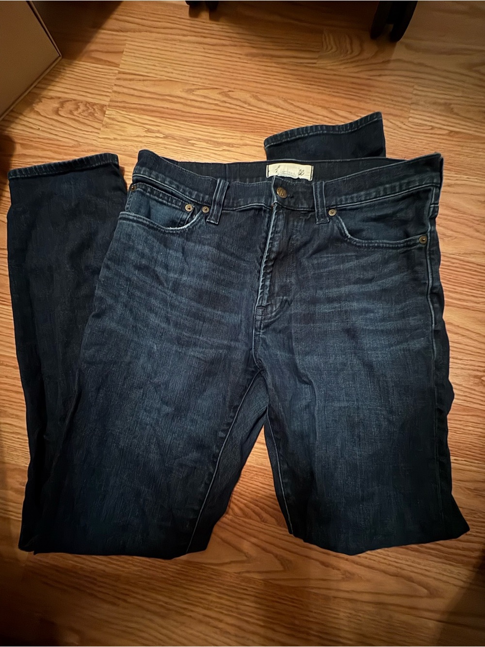 Men's Madewell Dark Blue Denim Jeans - Classic Fit